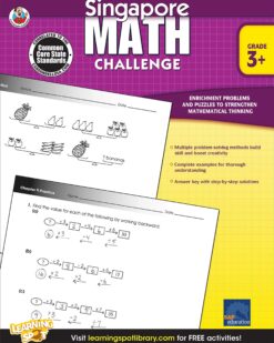 [Sách] Singapore Math Challenge grade 3+ - Sách giấy gáy xoắn