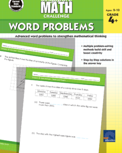 [Sách] Singapore Math Challenge WORD PROBLEMS Grade 4+ (ages : 9-10) - Sách giấy gáy xoắn