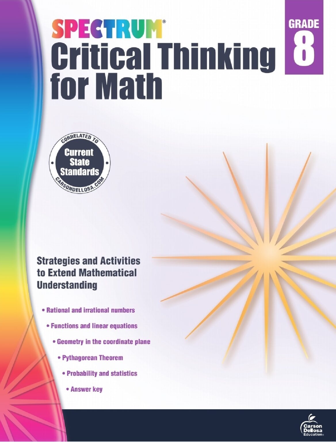[Sách] Spectrum Grade 8 – CRITICAL THINKING FOR MATH (có kèm đáp án ...