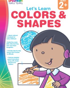 [Sách] Spectrum Grade Pre K - COLORS & SHAPES (có kèm đáp án) – Sách giấy gáy xoắn