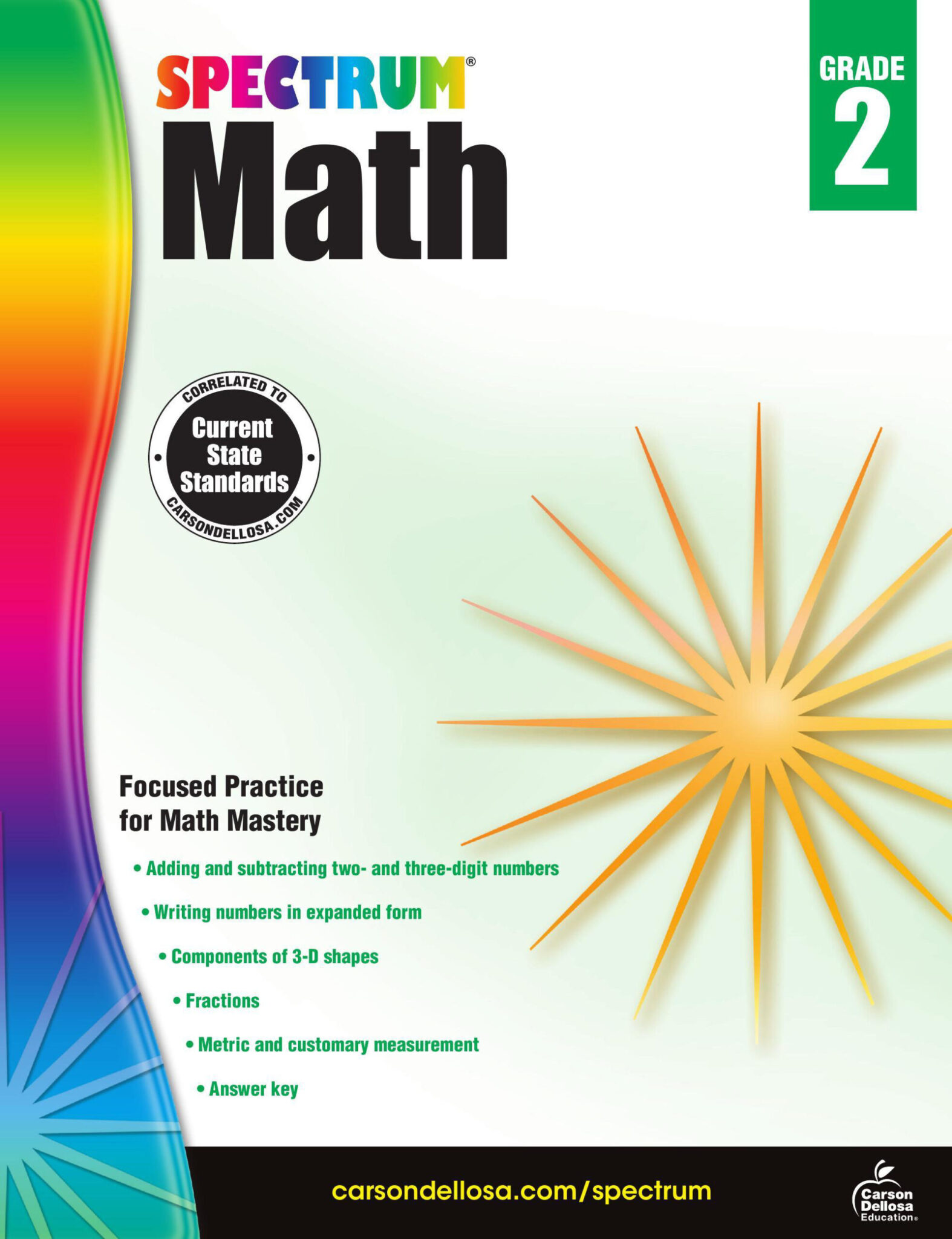 [Sách] Spectrum Math Grade 2 (có kèm đáp án) – Sách giấy gáy xoắn - Sách Tiếng Anh Sài Gòn