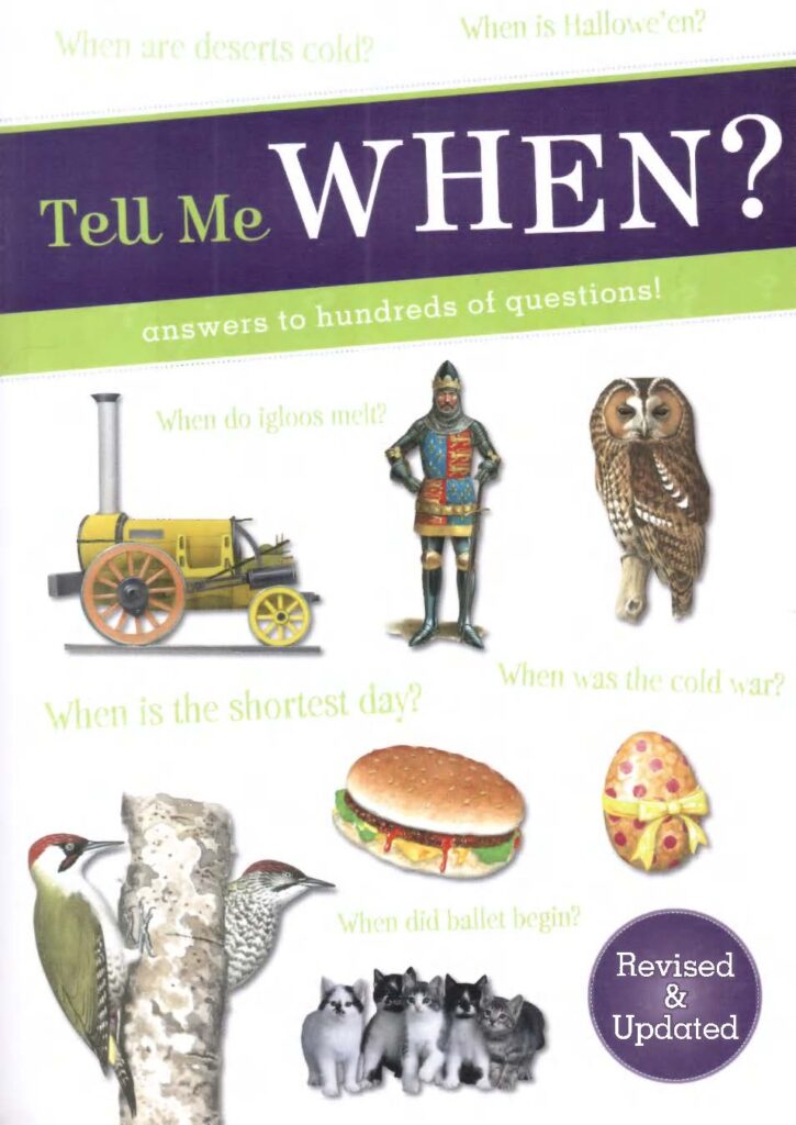 [Sách] Tell me when? Answers to hundreds of questions! – Sách giấy gáy ...
