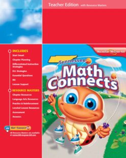 [Sách] Tennessee Math Connects Grade 1 Teacher Edition (1038 trang) - Sách giấy gáy xoắn