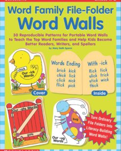 [Sách] Word Family File-Folder Word Walls – Sách giấy gáy xoắn