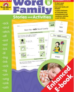 [Sách] Word Family Stories & Activities, Level B, Grades K-2 – Sách giấy gáy xoắn