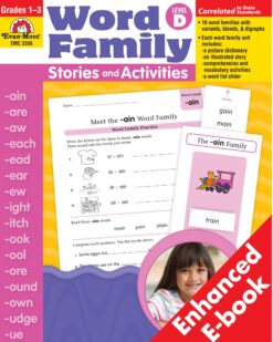 [Sách] Word Family Stories & Activities, Level D, Grades 1-3 – Sách giấy gáy xoắn