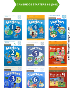 [COMBO] Trọn bộ Cambridge Starters 1-9 đóng gộp lại thành một cuốn dày (PHIÊN BẢN CŨ) – Sách giấy gáy xoắn