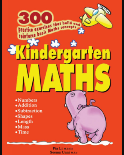 [Sách] 300 Practice Exercises that build and reinforce basic Vocabulary and Grammar Kindergarten MATHS - Sách giấy gáy xoắn