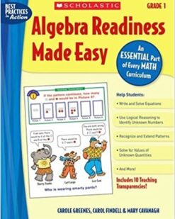 [Sách] Algebra Readiness Made Easy Grade 1 An Essential Part of Every Math Curriculum - Sách giấy gáy xoắn