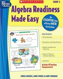 [Sách] Algebra Readiness Made Easy Grade 3 An Essential Part of Every Math Curriculum - Sách giấy gáy xoắn