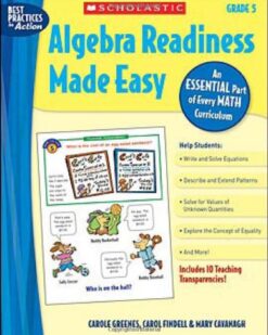 [Sách] Algebra Readiness Made Easy Grade 5 An Essential Part of Every Math Curriculum - Sách giấy gáy xoắn