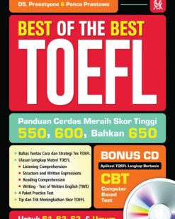 [Sách] Best of The Best TOEFL by Prasetyono D.S., Prastowo Panca. – Sách giấy gáy xoắn