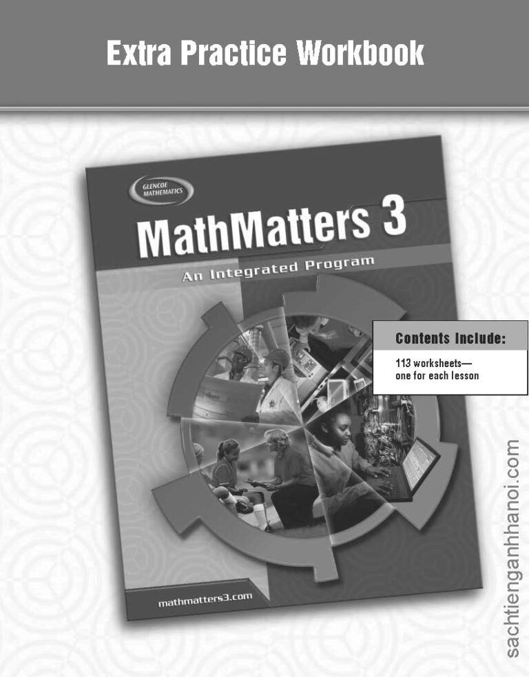 [Sách] McGraw Hill – MathMatters 3 An Integrated Program Extra Practice ...