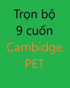 [Sách] Trọn bộ 9 cuốn sách Cambridge PET: 1-2-3-4-5-6-7-8 & Extra- Sách giấy gáy xoắn