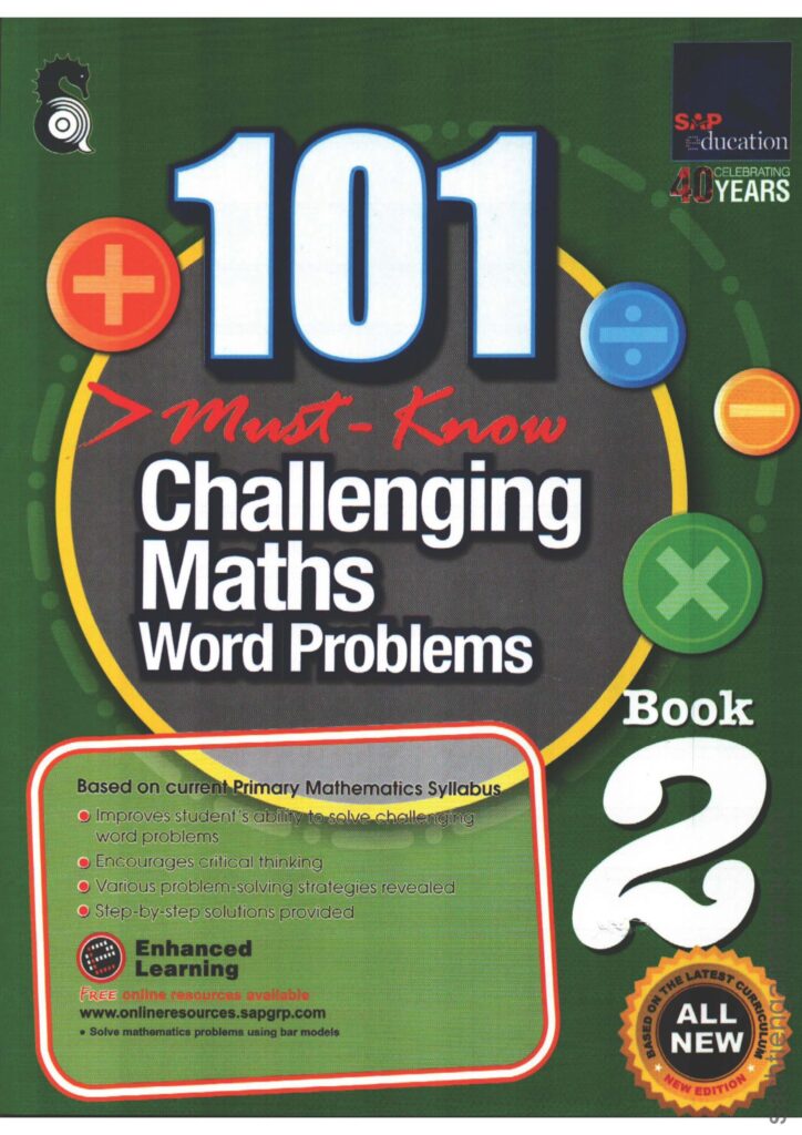 [Sách] 101 Must- Know Challenging Maths Word Problems Book 2 ( Có đáp ...