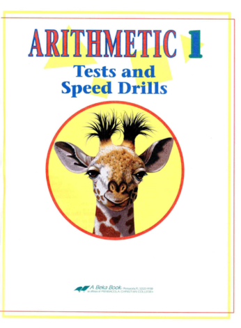 [Sách] Abeka Grade 1 : Arithmetic 1 Tests and Speed Drills – Abeka ...