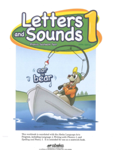 [Sách] Abeka Grade 1 : Letters and Sounds 1 Phonics Seatwork Text Teacher Key 5th Edition Abeka Language Arts Series - Sách giấy gáy xoắn