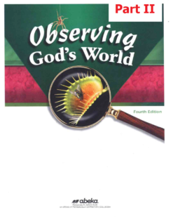 [Sách] Abeka Grade 6 : Observing Gods World - Abeka Grade 6 4th Edition Science Health Series (Part II) - Sách giấy gáy xoắn