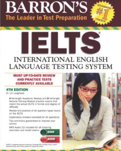 [Sách] Barron’s IELTS International English Language Testing System 4th Edition – Sách giấy gáy xoắn