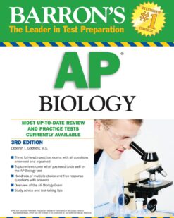 [Sách] Barron's AP Biology with 3 Practice Tests 3rd Edition (Barron’s Test Prep) – Sách giấy gáy xoắn