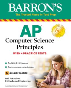 [Sách] Barron's AP Computer Science Principles with 4 Practice Tests (2020 & 2021) (Barron's Test Prep) – Sách giấy gáy xoắn
