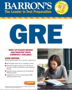 [Sách] Barron's GRE (Barron’s Test Prep) 22nd Edition by Sharon Weiner Green M.A. – Sách giấy gáy xoắn