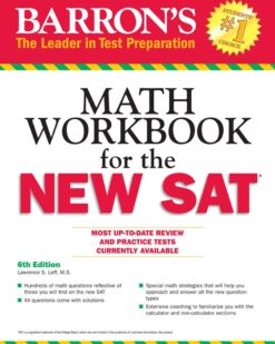 [Sách] Barron's Math Workbook for the NEW SAT 6th Edition ( Lawrence S., Leff M.S.) - Sách giấy gáy xoắn