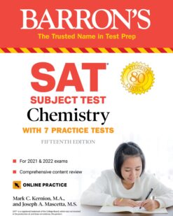 [Sách] Barron's SAT Subject Test Chemistry: with 7 Practice Tests (2021 & 2022) – Sách giấy gáy xoắn
