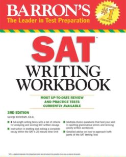 [Sách] Barron's SAT Writing Workbook with 5 Practice Tests 3rd Edition (Barron’s Test Prep) – Sách giấy gáy xoắn