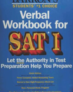 [Sách] Barron's Verbal Workbook For The SAT 1 Let the Authority in Test Preparation Help You Prepare – Sách giấy gáy xoắn