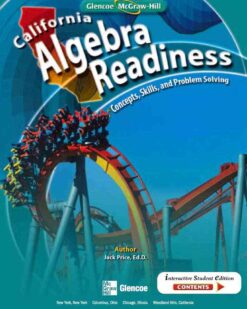 [Sách] California Algebra Readiness Concept Skills and Problem Solving ( 574 trang) - Sách giấy gáy xoắn