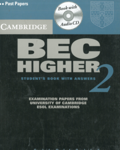 [Sách] Cambridge BEC Higher 2 Past Examination Papers (Student's Book With Answers) - Sách giấy gáy xoắn