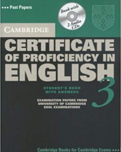 [Sách] Cambridge Certificate of Proficiency in English 3 Student's Book with Answers - Sách giấy gáy xoắn