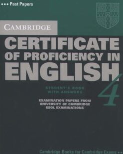 [Sách] Cambridge Certificate of Proficiency in English 4 Student's Book with Answers - Sách giấy gáy xoắn