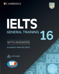 [Sách] Cambridge English IELTS 16 General Training with Answers Authentic Examination Papers - Sách giấy gáy xoắn