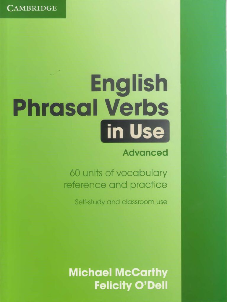 [Sách] Cambridge English Phrasal Verbs in Use advanced Michael McCarthy ...