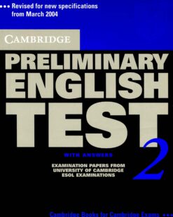 [Sách] Cambridge English Preliminary - Preliminary English Test (PET) 2 With Answers - sách giấy gáy xoắn