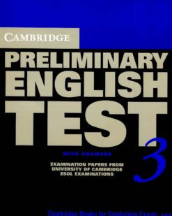 [Sách] Cambridge English Preliminary - Preliminary English Test (PET) 3 With Answers - sách giấy gáy xoắn