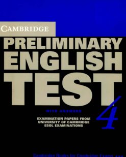 [Sách] Cambridge English Preliminary - Preliminary English Test (PET) 4 With Answers - sách giấy gáy xoắn