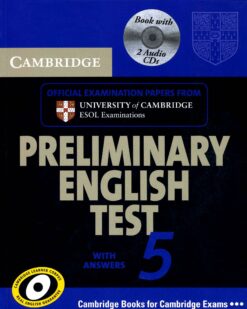 [Sách] Cambridge English Preliminary - Preliminary English Test (PET) 5 With Answers - sách giấy gáy xoắn