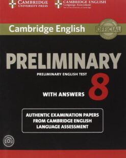 [Sách] Cambridge English Preliminary - Preliminary English Test (PET) 8 With Answers - sách giấy gáy xoắn