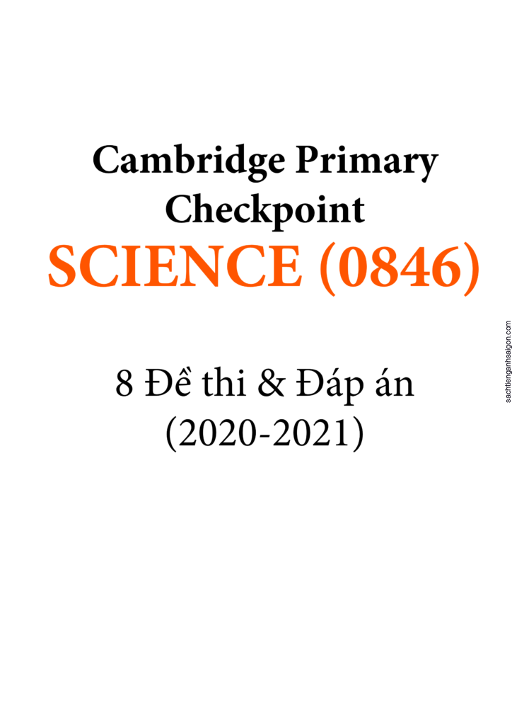 [Sách] Cambridge Primary Checkpoint SCIENCE (0846) Đề thi và Đáp án ...