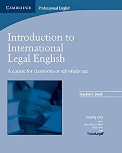 [Sách] Cambridge Professional English Introduction to International Legal English Teacher's Book - Sách giấy gáy xoắn