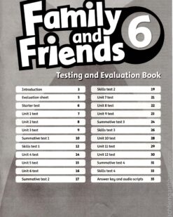 [Sách] Family and Friends 6 Testing and Evaluation Book (PHIÊN BẢN CŨ - 1st Edition BRITISH ENGLISH) - Sách giấy gáy xoắn