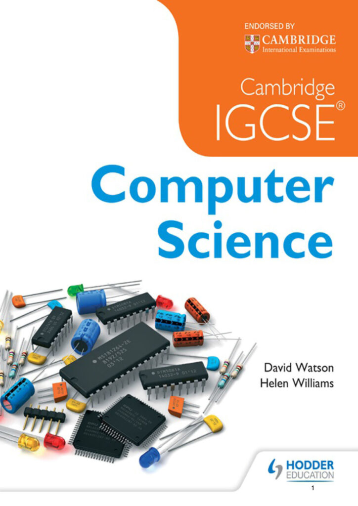 [Sách] Hodder Cambridge IGCSE Computer Science by David Watson , Helen ...