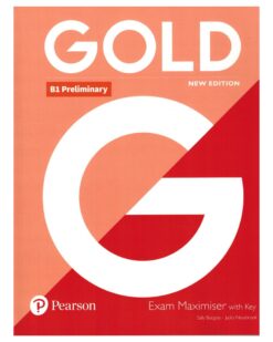 [Sách] Pearson GOLD B1 Preliminary New Edition (2nd Edition) Exam Maximiser with Key (2018) - sách giấy gáy xoắn
