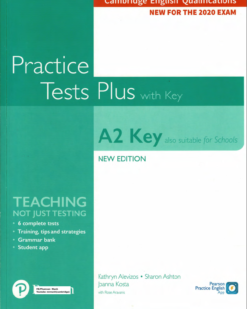 [Sách] Pearson Practice Tests Plus A2 Key (New for the 2020 Exam) with answers key – Sách giấy gáy xoắn