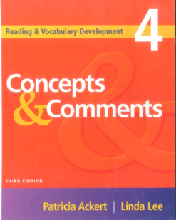 [Sách] Reading and Vocabulary Development 4 : Concepts & Comments (3rd Edition 2005) – Sách giấy gáy xoắn