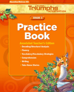 [Sách] Reading Triumphs Intervention Practice Book Grade 3 Annotated Teacher’s Edition – Sách giấy gáy xoắn