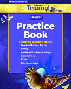 [Sách] Reading Triumphs Intervention Practice Book Grade 5 Annotated Teacher’s Edition – Sách giấy gáy xoắn